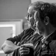 <p>Technische staf Johan Brouwers en Danny Migalski &copy; Caroline Tanghe</p>